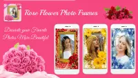 गुलाब फोटो फ्रेम -  फूल फोटो एडटर Screen Shot 0