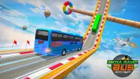 Police Mega Ramp Bus Stunts : Impossible Tracks 3D Screen Shot 2