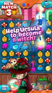 The Apprentice Witch - Puzzle Match 3 Game Screen Shot 3