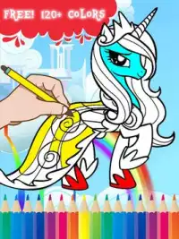 Cute Little Pony Coloring Kids Screen Shot 1