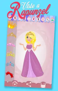 Viste a la princesa Rapunzel Screen Shot 3