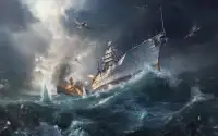 Navy Combat Battle Ship Survival War Screen Shot 1