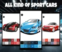 Color by Number Speed Cars Pixel Art Screen Shot 1