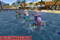 Kids Bicycle Race Water Surfing Screen Shot 11