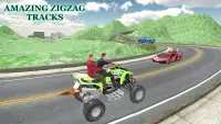 ATV Quad City Bike Taxi Sim 3d Screen Shot 0