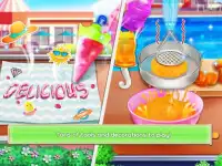 Frozen Rainbow Ice Pops & Ice Cream Cooking Games Screen Shot 2