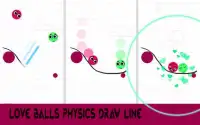 Love Balls physics draw line Screen Shot 0
