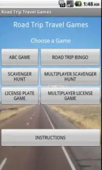 Road Trip Travel Games LITE Screen Shot 0