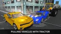 Heavy Tractor Pull 3d : Car Towing Screen Shot 2