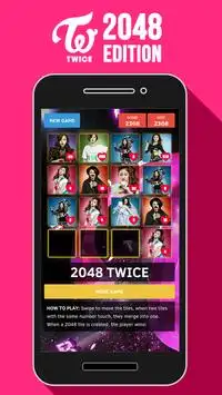 🌟 2048 TWICE Puzzle Game Screen Shot 1