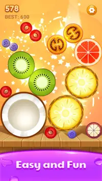 Chain Fruit 2048 Free Game - Merge a Watermelon Screen Shot 2