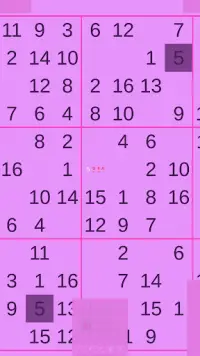 Sudoku 16 (AKA 16 x 16) Screen Shot 2