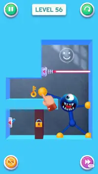 Blue Monster: Stretch Game Screen Shot 1