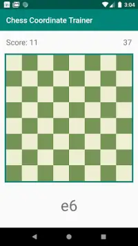 Chess Coordinate Trainer Screen Shot 1