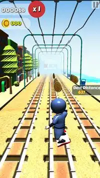 Subway Kid Hoverboard Screen Shot 1