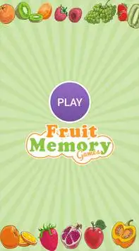 Juegos de memoria fruta Screen Shot 0