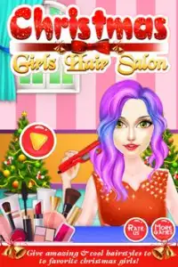 Christmas Girls Hair Styles & Makeup Artist Salon Screen Shot 0