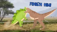 T-Rex Fights Stegosaurus Screen Shot 1