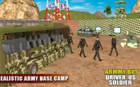 Off Road Army Bus Driving:Soldier Transport Duty Screen Shot 14