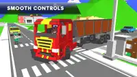 Uphill Blocky Truck Simulator 2018 Screen Shot 9