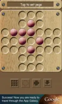 Peg Solitaire (with solution!) Screen Shot 2