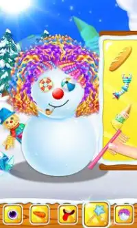 Snowman Hair Styles Salon Game Screen Shot 2