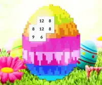 Easter Egg Color by Number Bunny Pixel Art Screen Shot 0