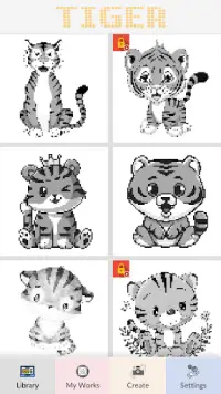 Tiger Art of Pixel Screen Shot 0
