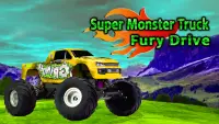Super Monster Truck Fury Drive Game 2021 Screen Shot 0