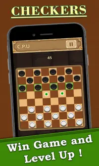 Checkers game : Draught , Dame board game Screen Shot 1