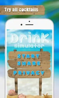 Коктейль - напитки пить из телефона симулятор Screen Shot 1