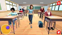 School Girl Life 3D Simulator Screen Shot 1