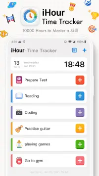 iHour - Habit & Skill Tracker Screen Shot 0