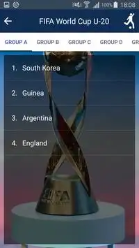 Schedule of FIFA World Cup U20 Screen Shot 2