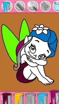 princesa colorante - chica mágica para colorear Screen Shot 1