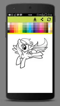 Coloring Little Pony Unicorn World Screen Shot 2