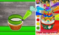 Memasak Rainbow & Unicorn Christmas Cupcakes! DIY Screen Shot 5