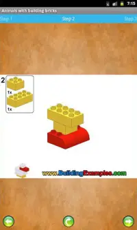 Animals with building bricks Screen Shot 1