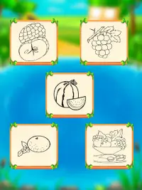 Frutas colorir jogo livro: pintura e desenho Screen Shot 3