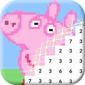 Color by Number Peppa Pixel Art