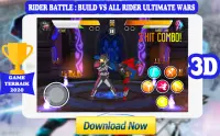 Rider Battle : Build Vs All Rider Henshin Fight 3D Screen Shot 1