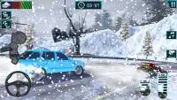 Schnee Auto Drift Auto Rennen Screen Shot 4