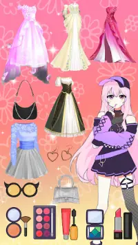 Anime Girl Dress up Games Screen Shot 1