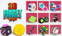 Fidget Cube Antistress Buttons 3D Toys Satisfying Screen Shot 20