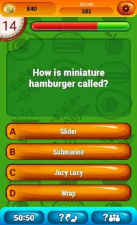 Alimentos Divertido Quiz Screen Shot 4