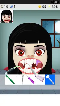 jogos de dentista vampiro Screen Shot 0
