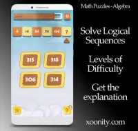 Math Puzzles - Algebra Game, Mathematic Arithmetic Screen Shot 1