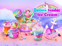 Unicorn Ice Cream Sundae - Ice Desserts Maker Screen Shot 0