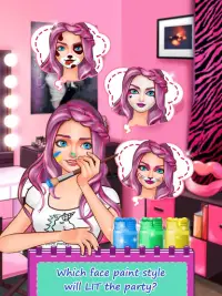 Face Paint Party - Bintang Sosial ❤ Game Berdandan Screen Shot 3