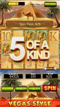 Slot Machine: New Pharaoh Slot - Casino Vegas Feel Screen Shot 4